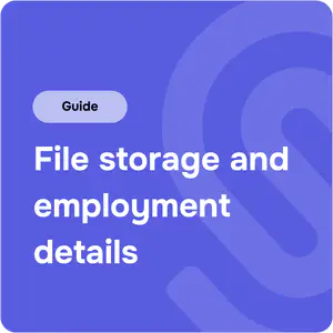 Te Kohanga Reo guide to file storage and employment details