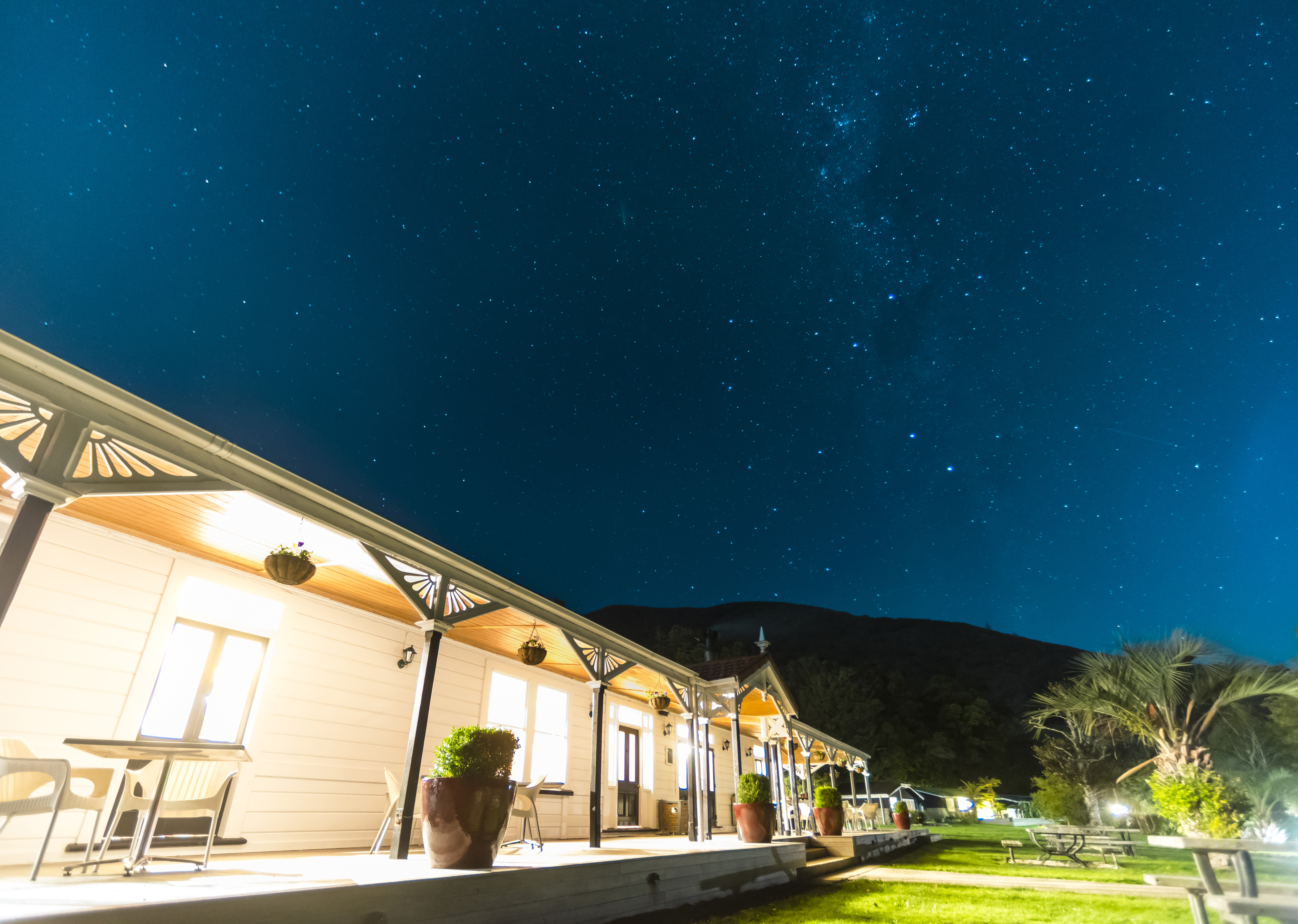Two construction workers talking together