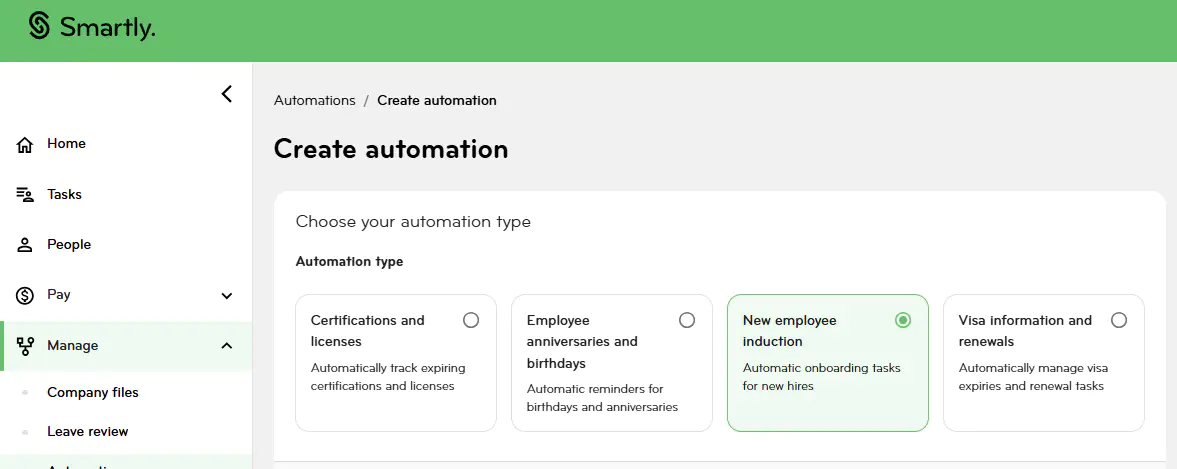 Task List Settings
