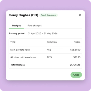Backpay calculated for you