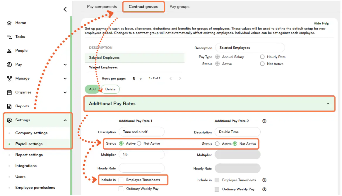 pay rate rules