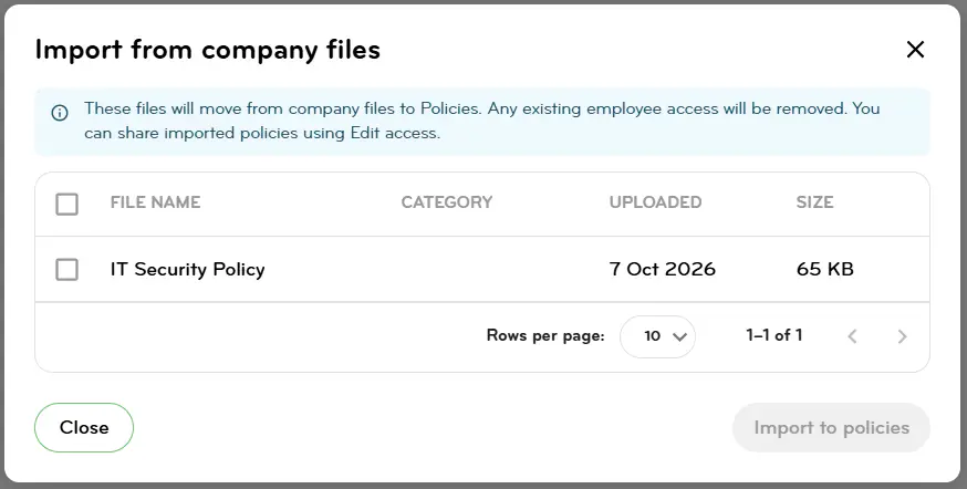 Import from Company Files