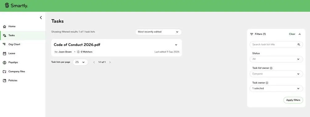 Acknowledge in Tasks