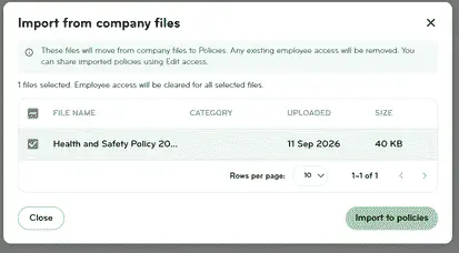 Import from Company Files