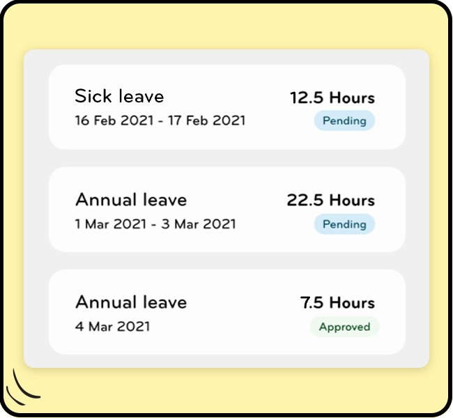 Employee leave requests