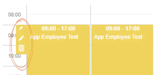 Edit or delete timesheet