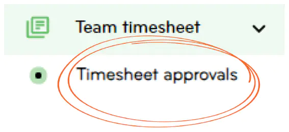 Team timesheets