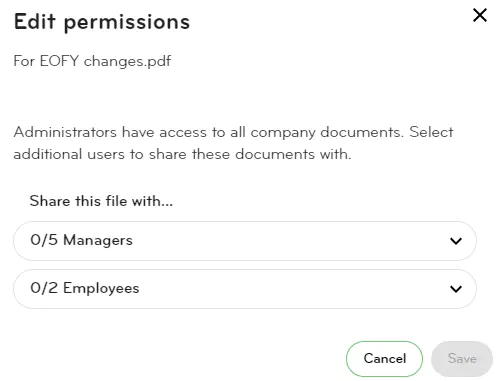 Edit permissions