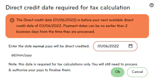 Direct debit processing